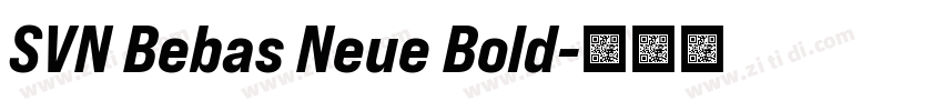 SVN Bebas Neue Bold字体转换